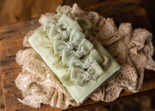 limited-edition "pistachio" petite OR grande bow OR wrap OR backdrop ($18/20/16/42)