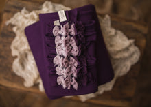limited-edition "Aubergine Ombre" headband OR "Aubergine" DreamSoft wrap OR backdrop ($23/15/40)