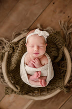 limited-edition "cream" grande bow headband OR "oatmeal" wrap OR backdrop ($22/16/42)